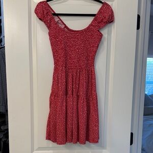 Hollister Red Floral Mini Dress